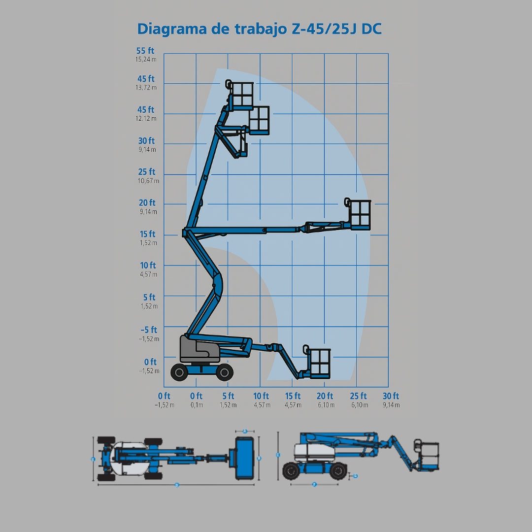 Plataforma De Elevación Articulada GENIE Z-45/25 Eléctrica