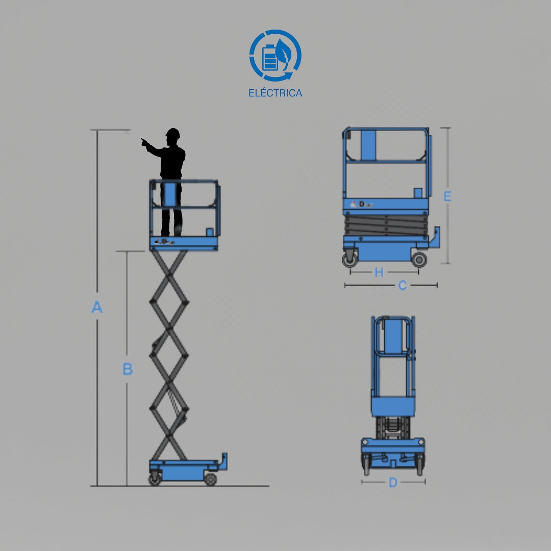 Plataforma De Elevación Tipo Tijera JCPT0607B