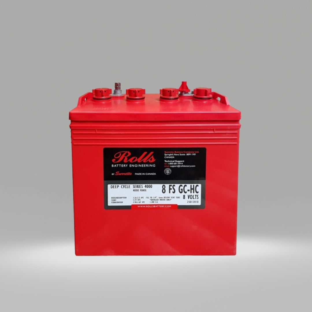 Bateria De Plomo-Acido Rolls Modelo 8 FS GC-HC 8V-233AH