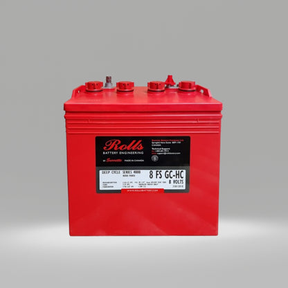 Bateria De Plomo-Acido Rolls Modelo 8 FS GC-HC 8V-233AH