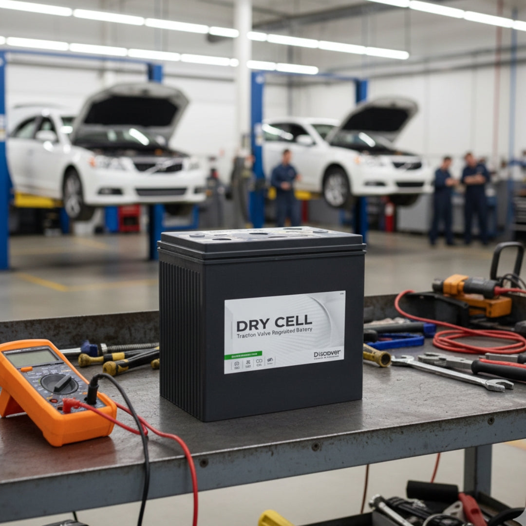 Batería AGM Marca Discover Modelo EVGC6A-A 6V-220AH