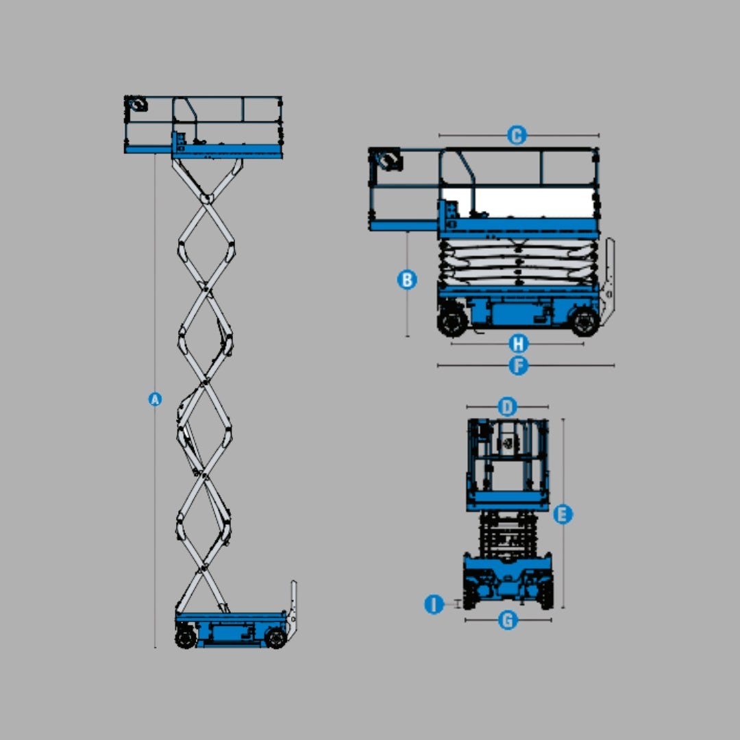 Plataforma De Elevación Tipo Tijera GENIE GS-3232 Eléctrica