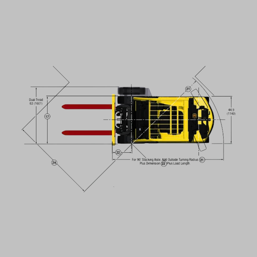 Montacargas Contrabalanceado HYSTER H40-70FT Gas Lp Con Llantas Rudomáticas