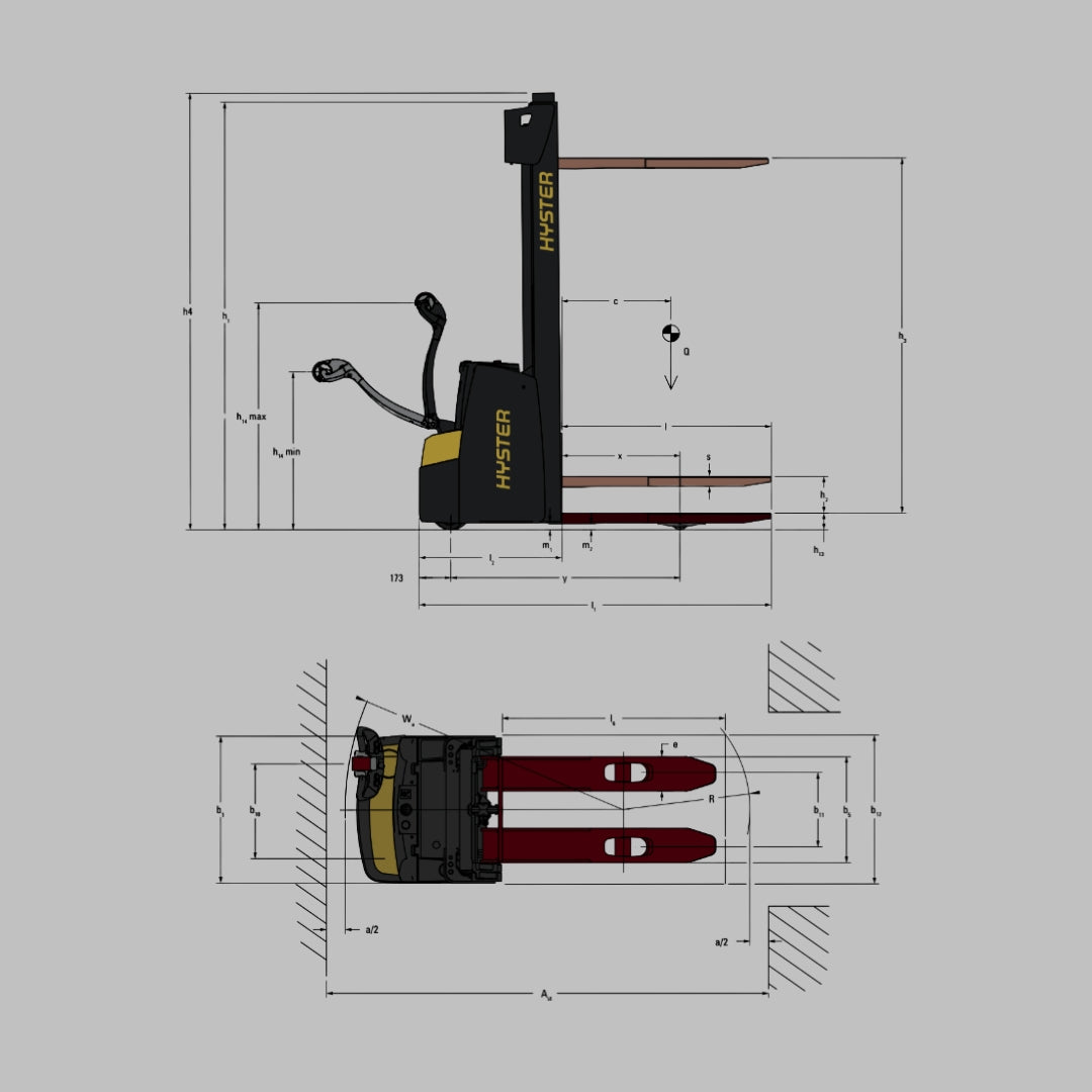Apilador Europalet Hyster S1.6 Eléctrico 24V