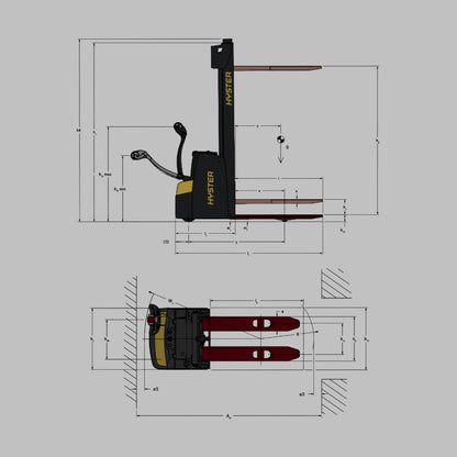 Apilador Europalet Hyster S1.6 Eléctrico 24V