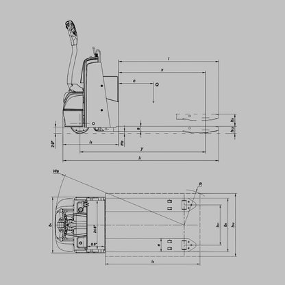 Transpaleta Eléctrica Hangcha WP22/30Li con Batería de Litio