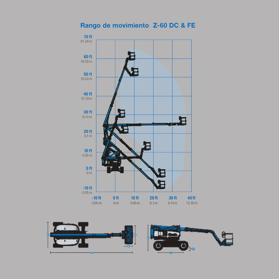 Plataforma De Elevación Articulada GENIE Z-60 Eléctrica