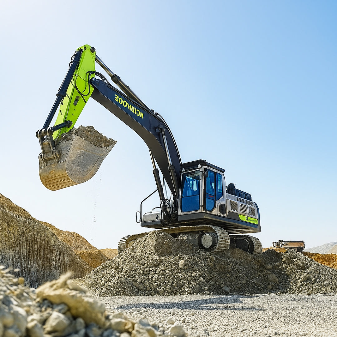 Excavadora ZOOMLION ZE500G Diésel Con Orugas De Acero, Tipo Giro Cero