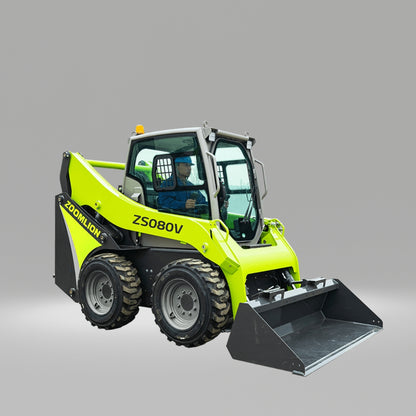 Minicargador ZOOMLION ZS080V Diésel Con Llantas De Caucho