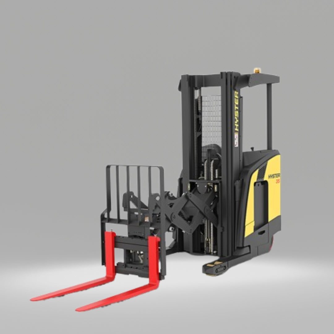 Montacargas Eléctrico HYSTER Hombre Parado Tipo Reach