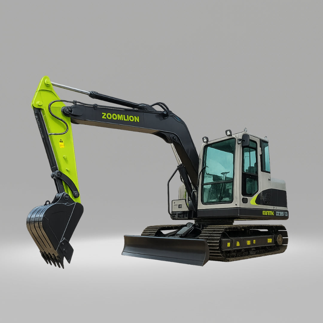 Excavadora ZOOMLION ZE75G/A Diésel Con Orugas De Caucho, Tipo Giro Cero