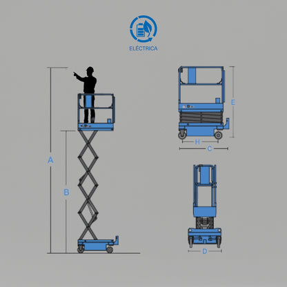 Plataforma De Elevación Tipo Tijera JCPT0607B