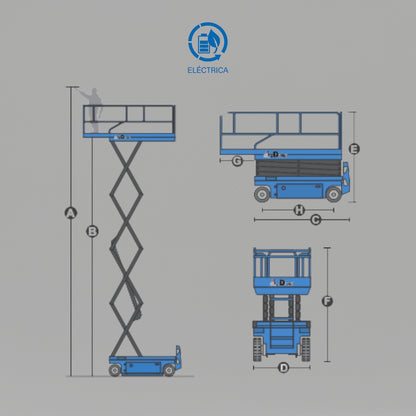 Plataforma De Elevación Tipo Tijera JCPT1008AC Eléctrica