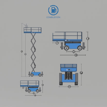 Plataforma De Elevación Tipo Tijera JCPT1418RT