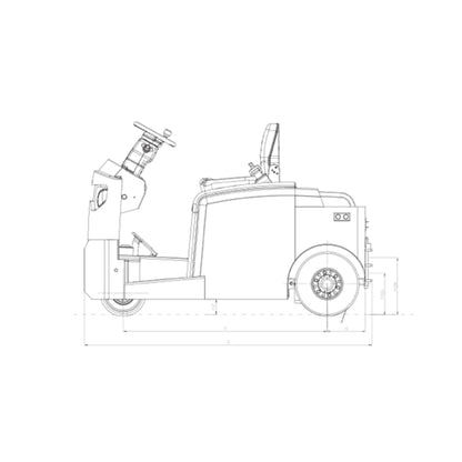 Carro de Arrastre Eléctrico Marca Hangcha Modelo BT60Li con Batería de Litio