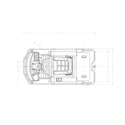 Carro de Arrastre Eléctrico Marca Hangcha Modelo BT60Li con Batería de Litio
