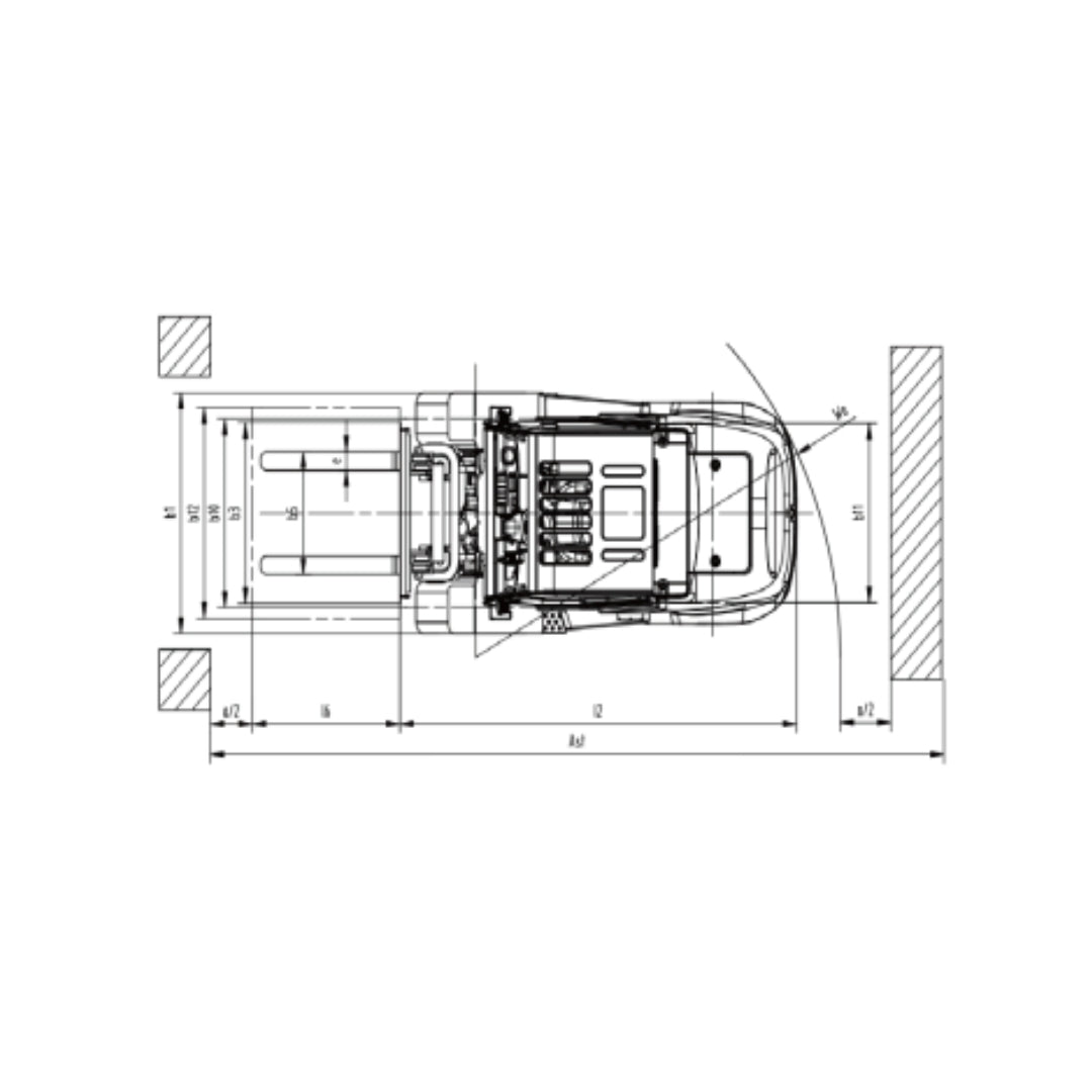 Montacargas Eléctrico Marca Hangcha Modelo RTH35Li